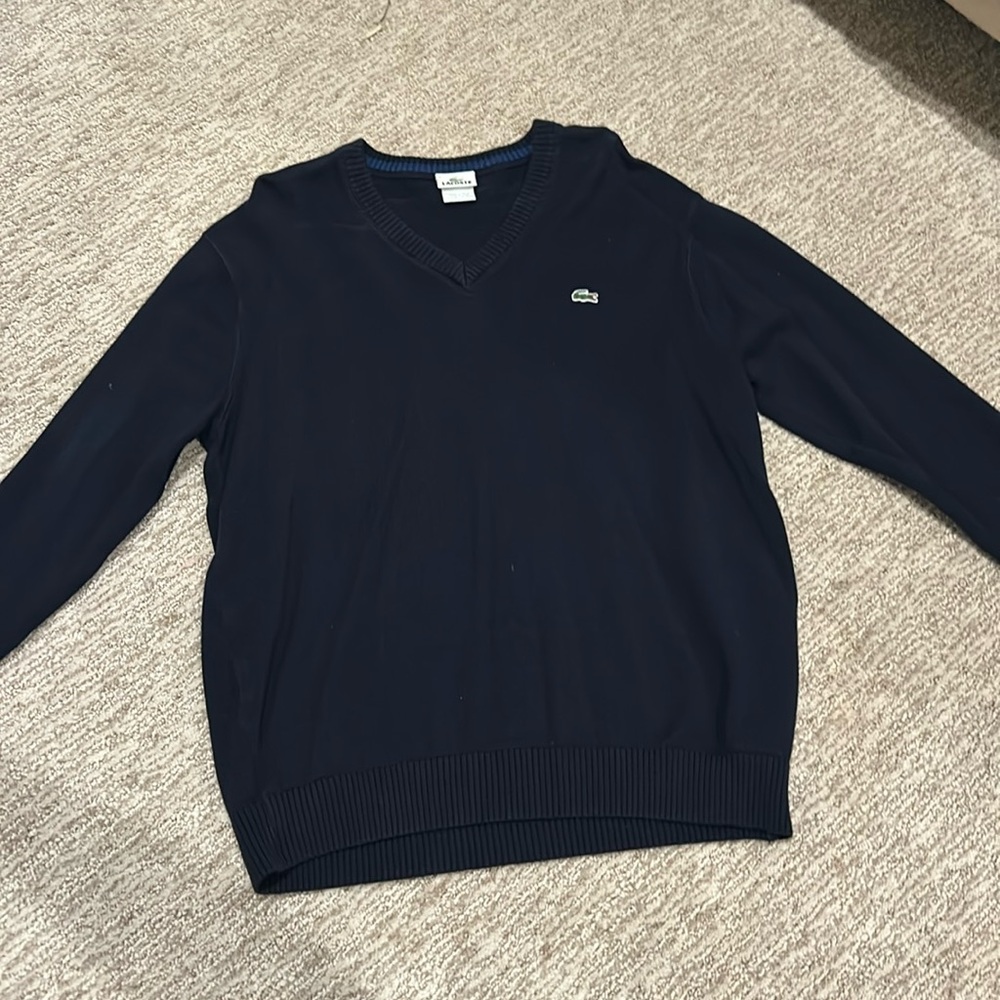 Lacoste V Neck Sweater